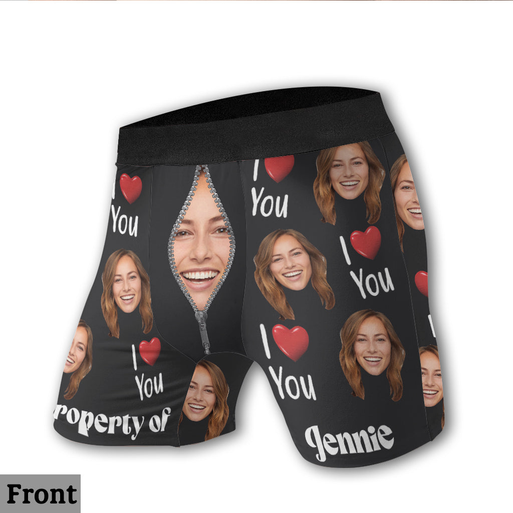 Ma Propriété - Boxers personnalisés pour homme, cadeau idéal pour lui