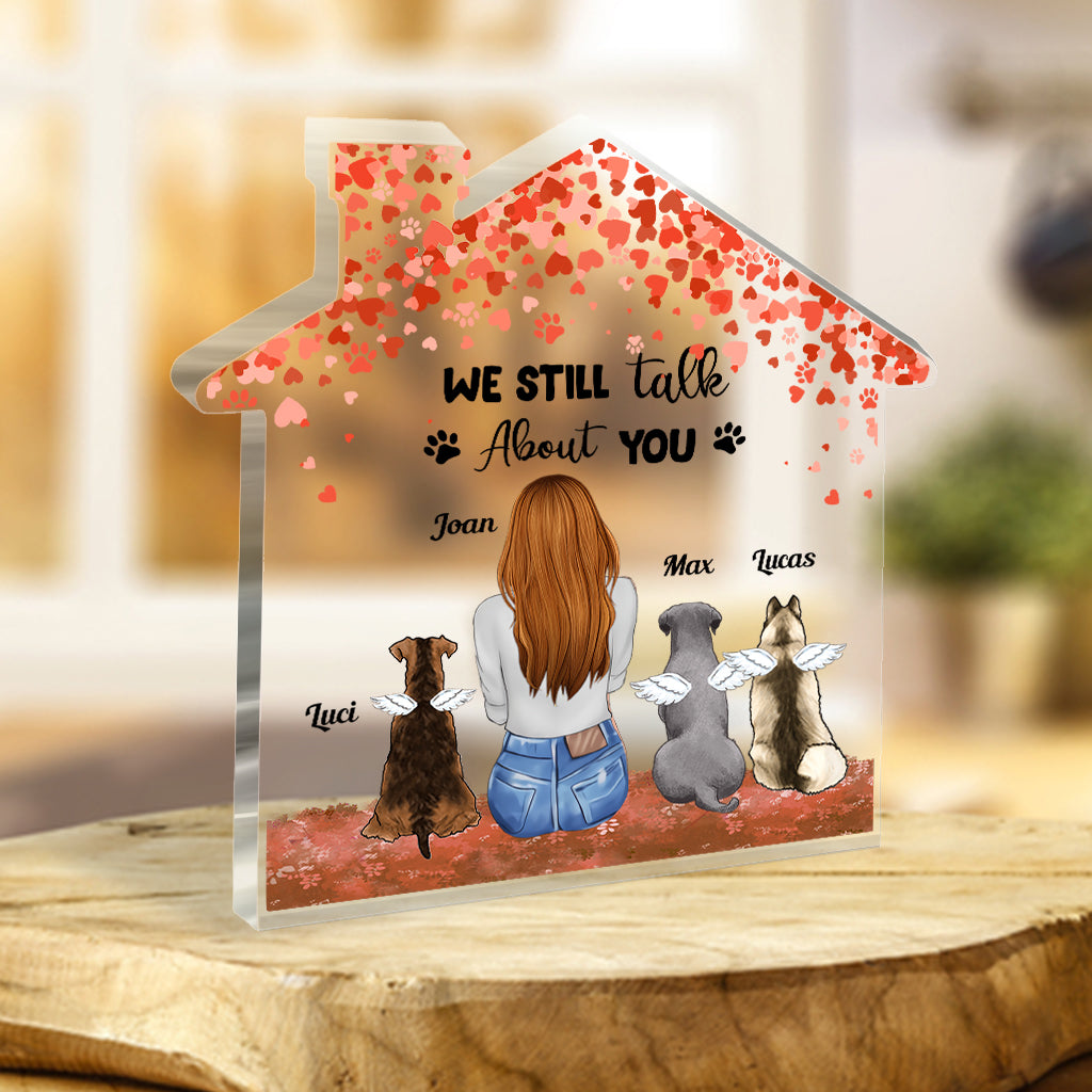 À jamais dans mon cœur - Cadeau pour la perte d'un chien - Plaque acrylique personnalisée