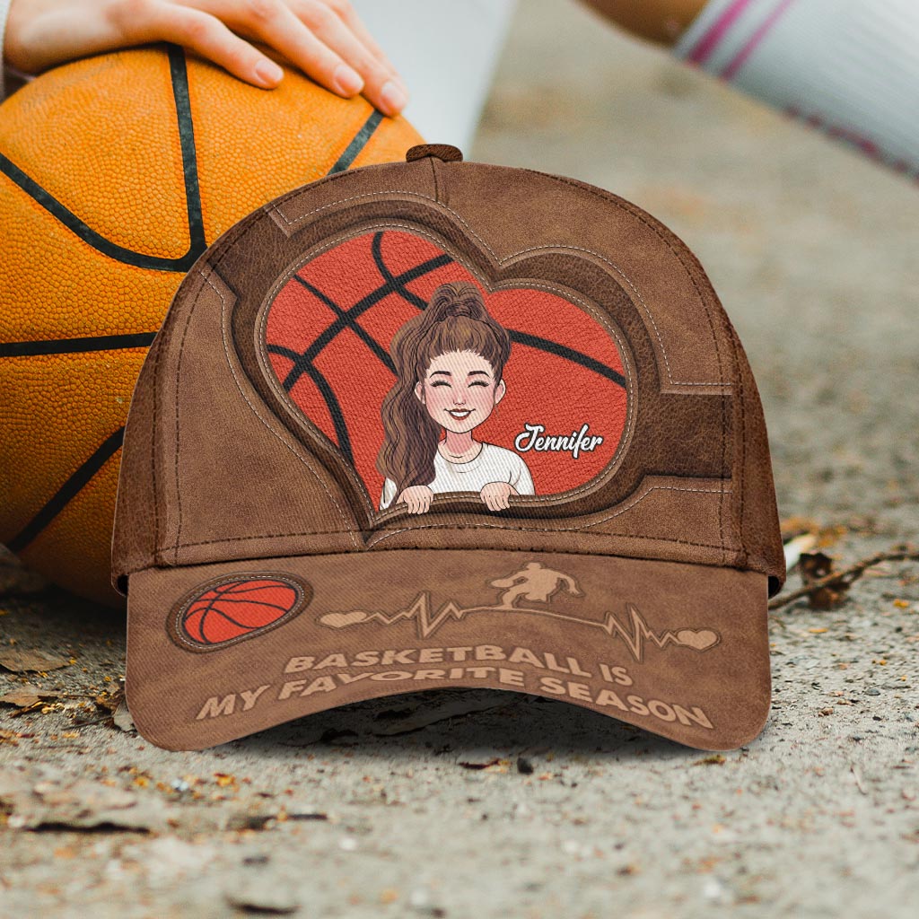 Basketball Is My Favorite Season - Personalized Basketball Classic Cap
