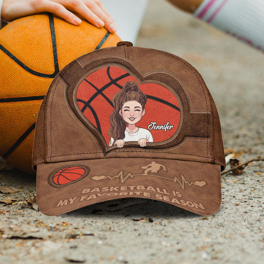 Le basket, c'est ma saison préférée ! - Casquette de basket classique personnalisée