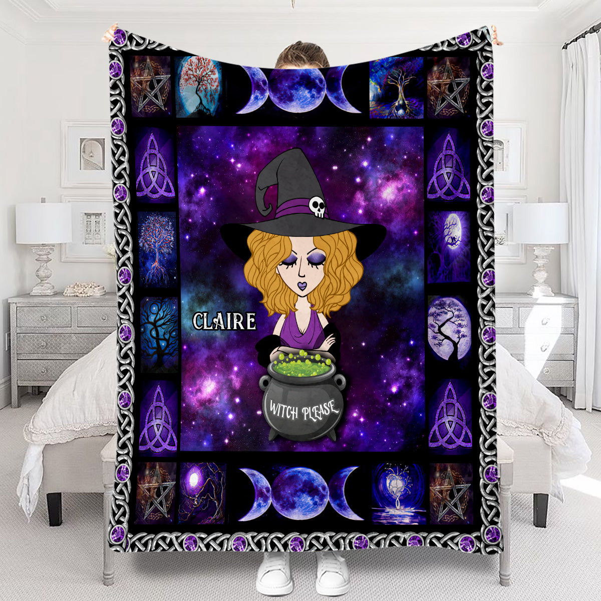 Couverture de sorcière personnalisée - S'il vous plaît