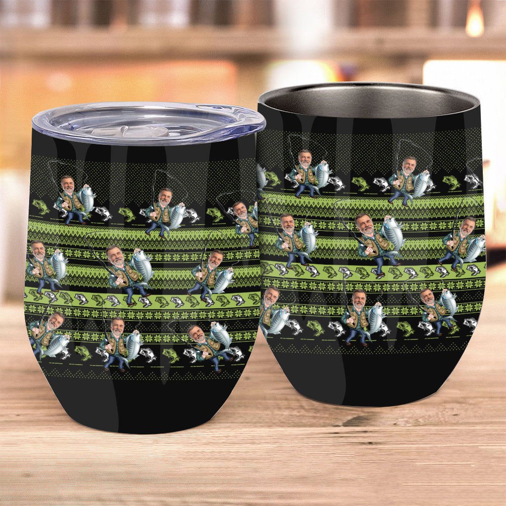 Love Fishing - Personalized Fishing Wine Tumbler