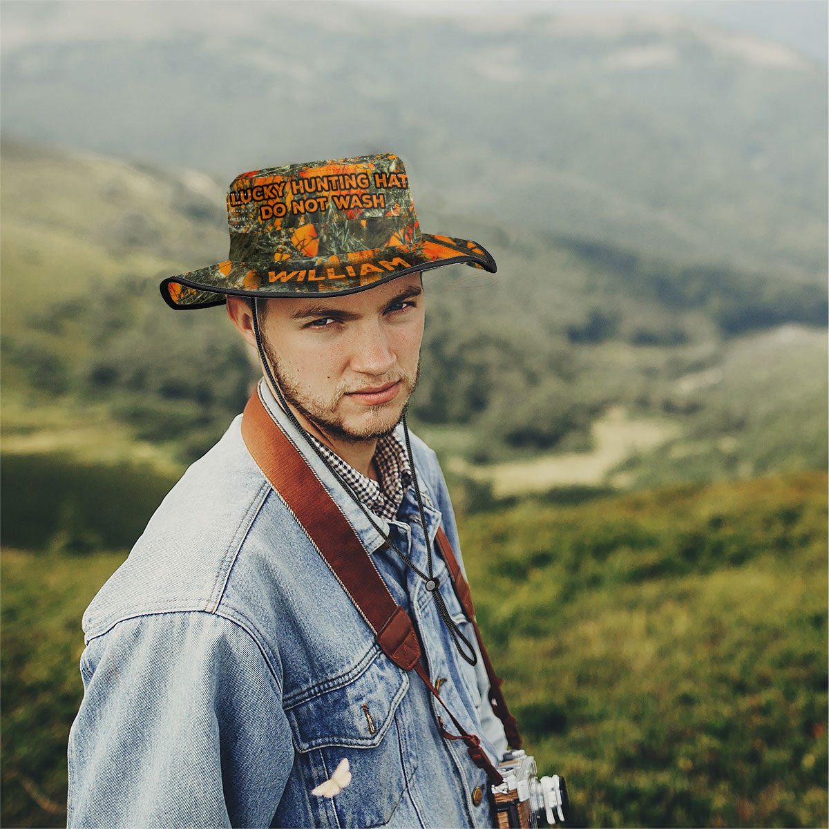 Chapeau de chasse porte-bonheur - Chapeau de brousse de chasse personnalisé