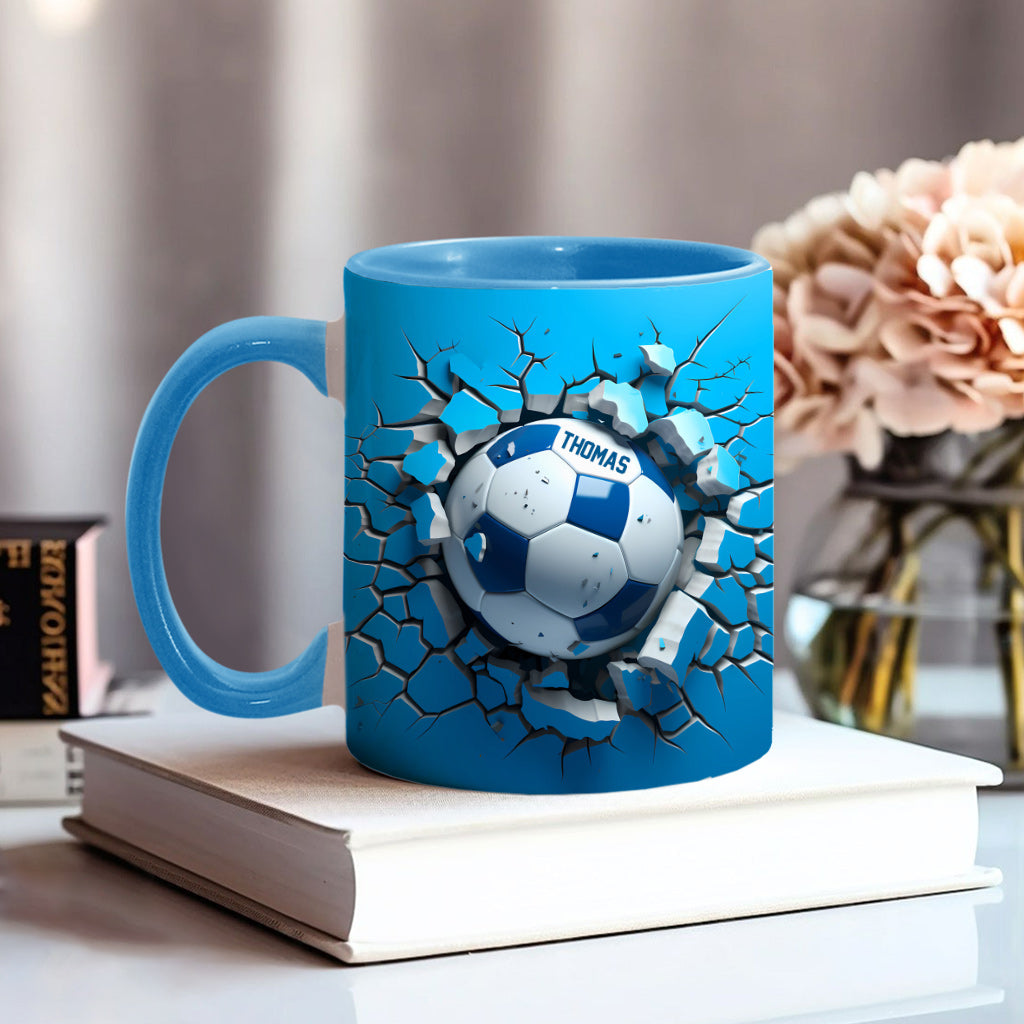 Un super mug de foot personnalisé