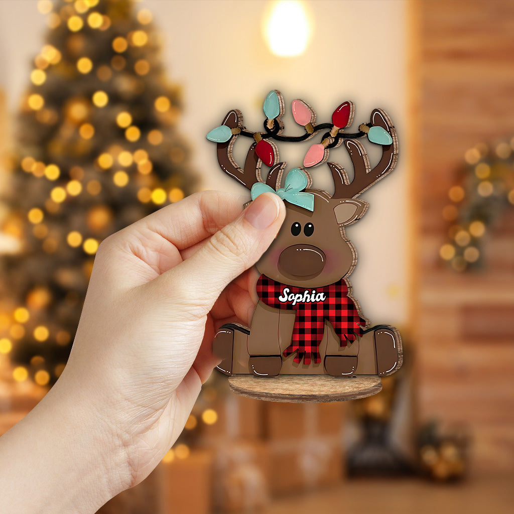 Joyeux Noël - Plaque en bois personnalisée pour la famille