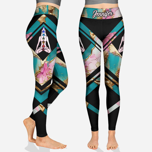 Leggings de yoga personnalisés pour la méditation des 7 chakras
