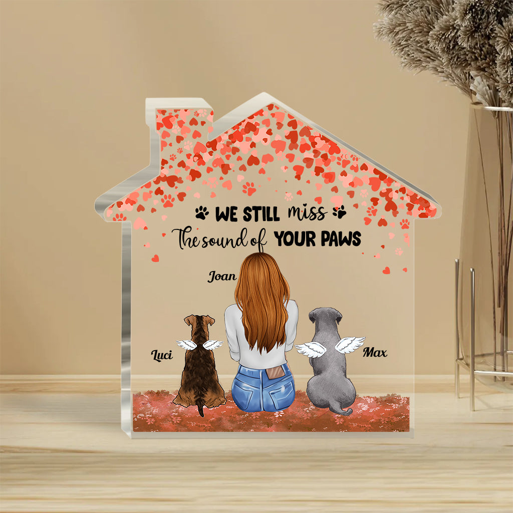 À jamais dans mon cœur - Cadeau pour la perte d'un chien - Plaque acrylique personnalisée