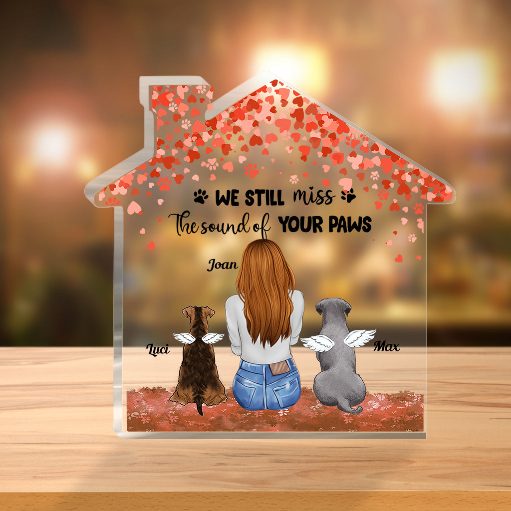 À jamais dans mon cœur - Cadeau pour la perte d'un chien - Plaque acrylique personnalisée