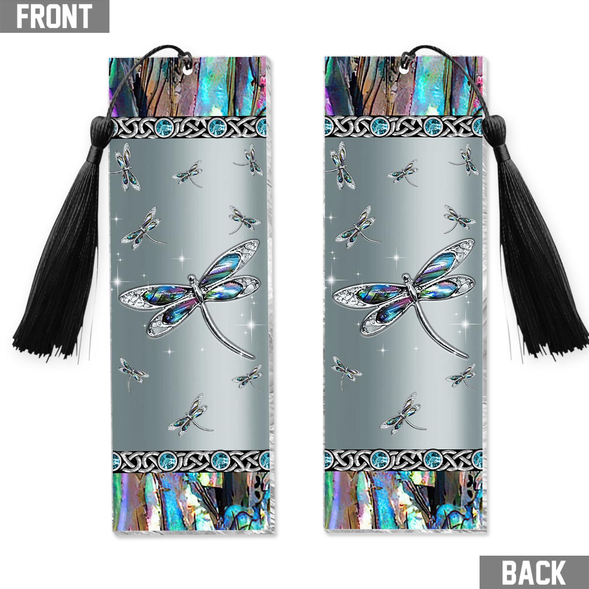Libellule mystérieuse - Marque-page libellule (Imprimé recto verso)