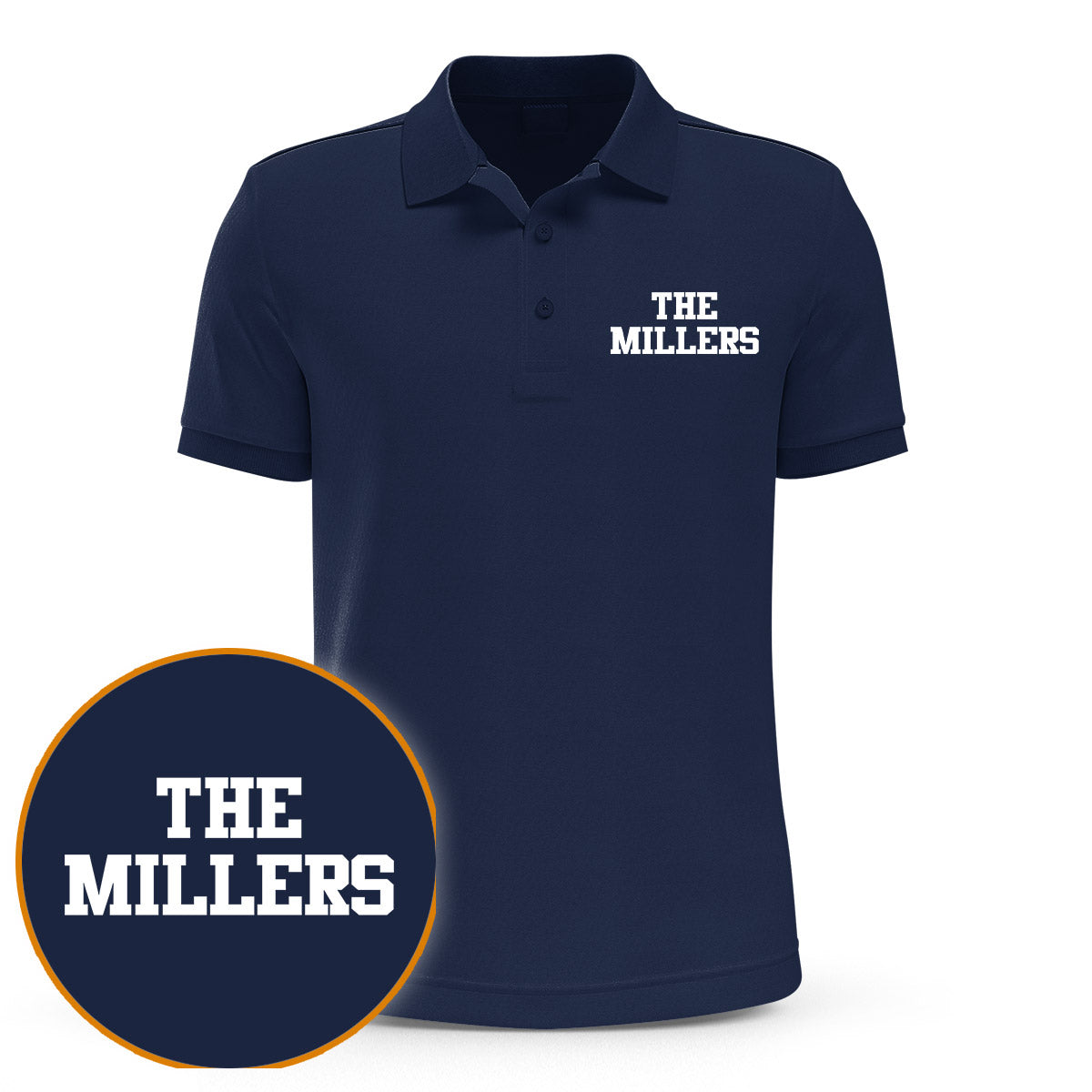 Polo brodé personnalisé avec nom - Nom de famille