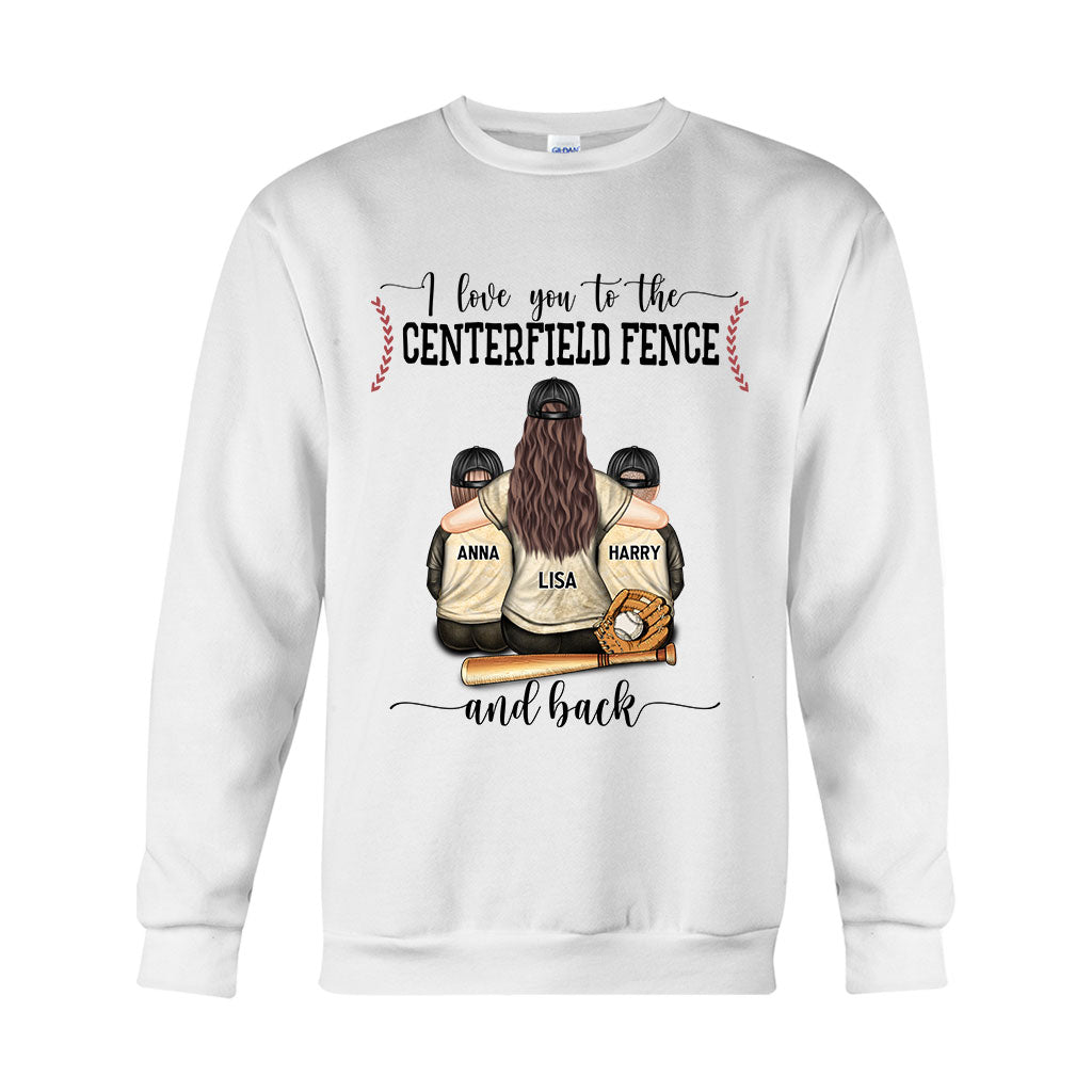 Mon cœur est sur ce terrain - T-shirt et sweat à capuche de baseball personnalisés