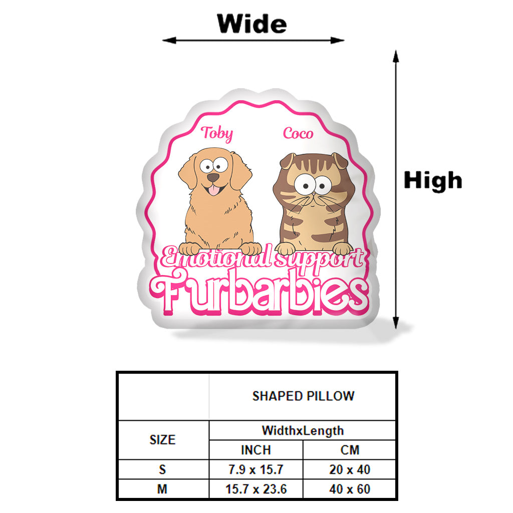 Soutien émotionnel - Cadeau pour les amoureux des chiens et des chats - Coussin personnalisé