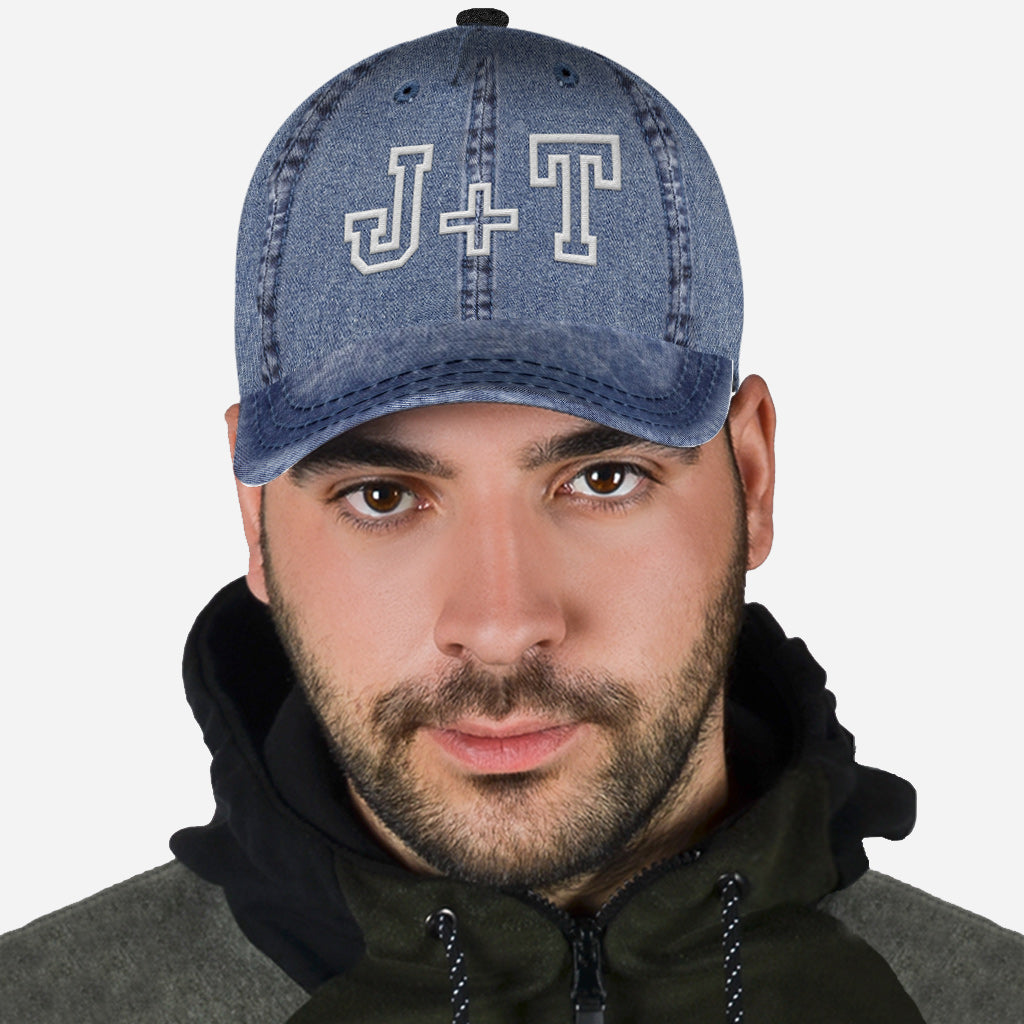 Casquette classique personnalisée pour couple, avec n'importe quel nom et n'importe quelle date d'anniversaire