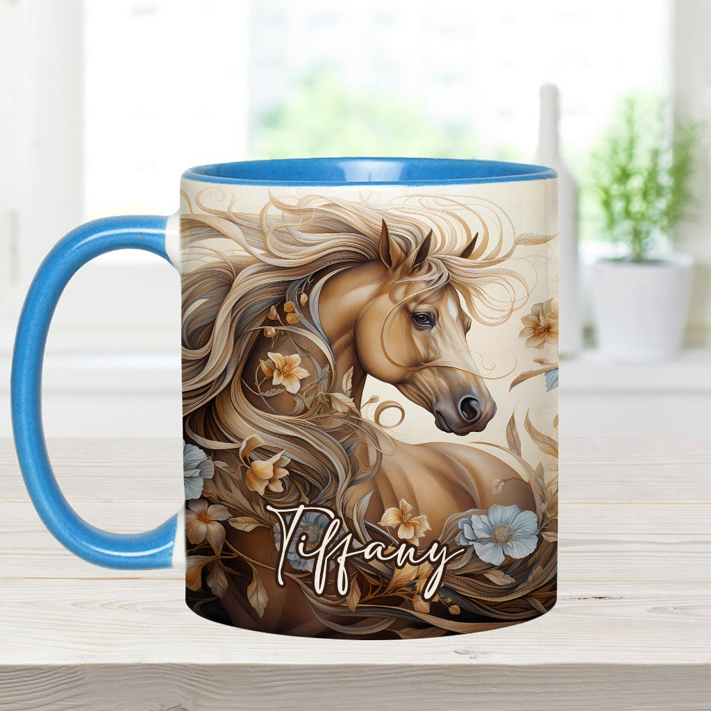 Love Horses - Personalized Horse Accent Mug