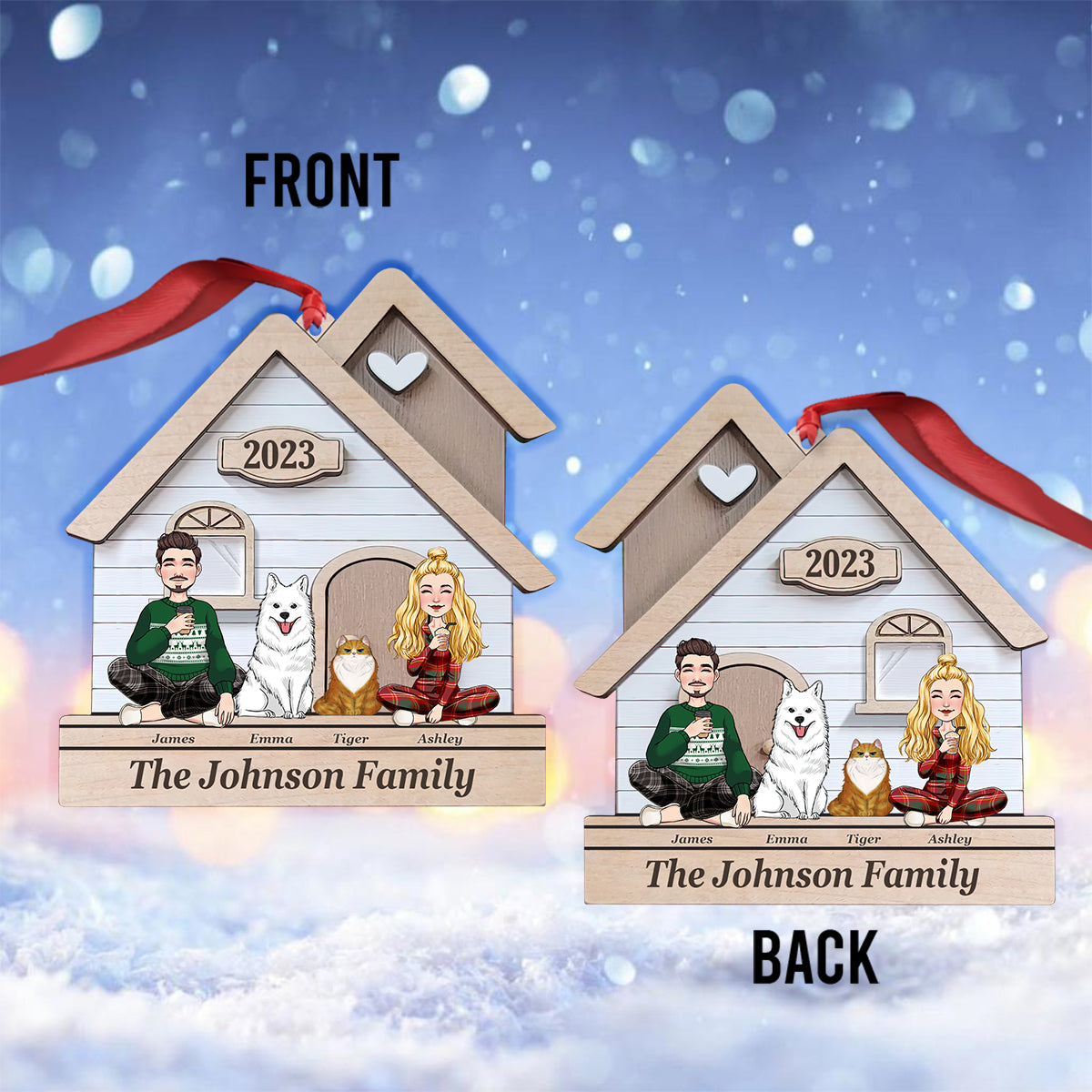 This Is Us - Personalized Husband And Wife Ornament