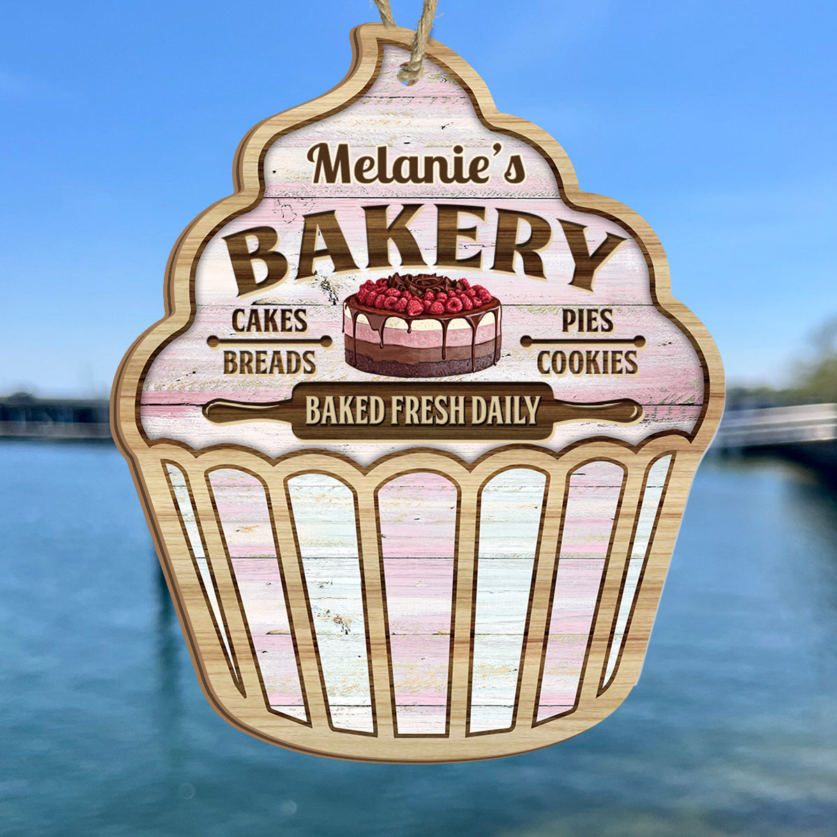 Juste une fille qui adore pâtisser - Attrape-soleil personnalisé pour la pâtisserie