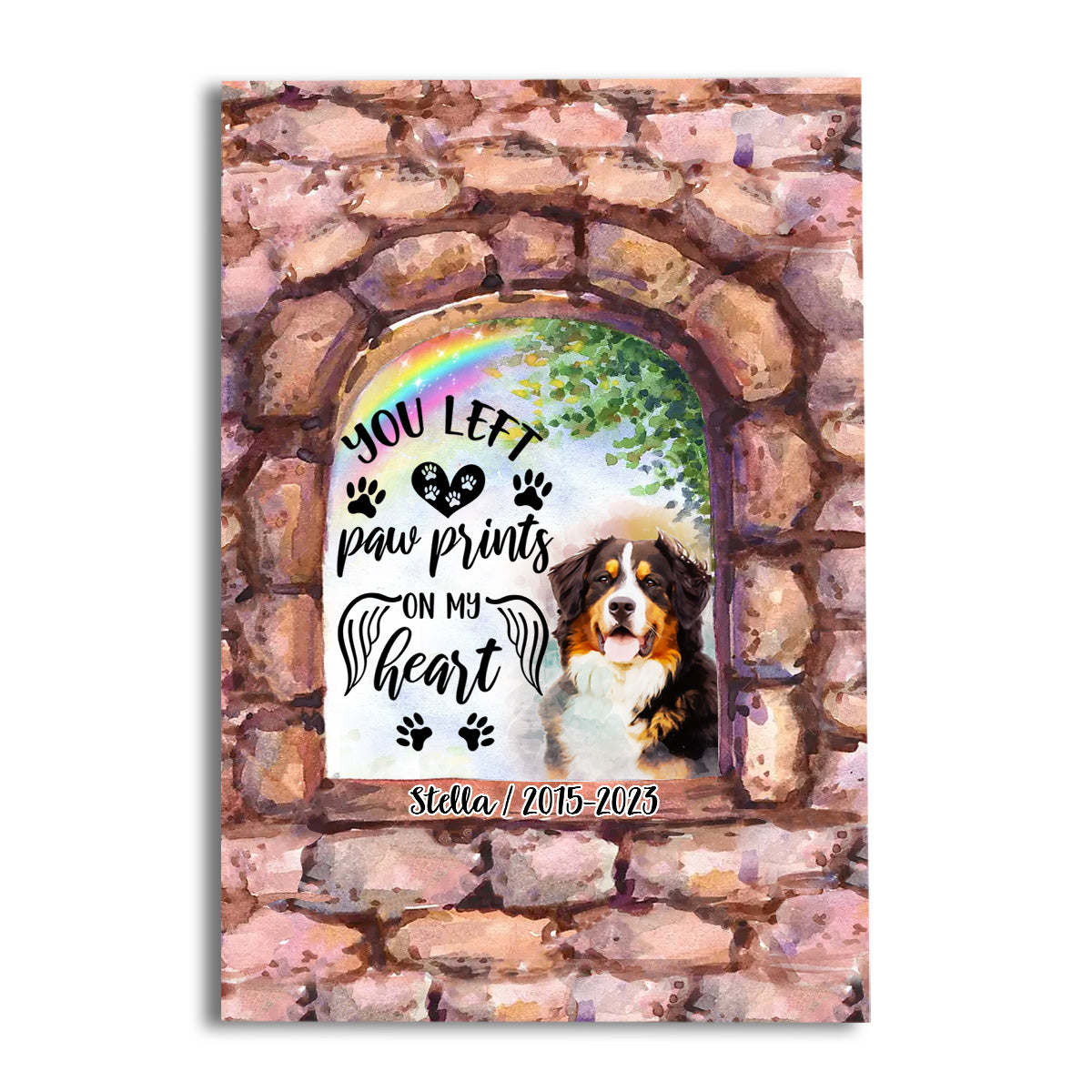 Plus à mes côtés - Toile et affiche personnalisées pour chien