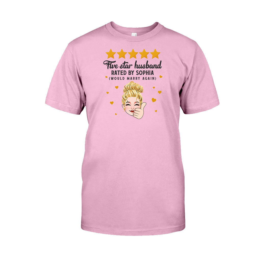 T-shirt et sweat à capuche personnalisés « Mari et Femme Cinq Étoiles »