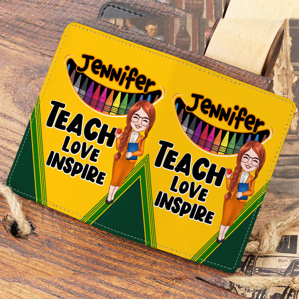 Porte-passeport papillon à affirmations positives personnalisé