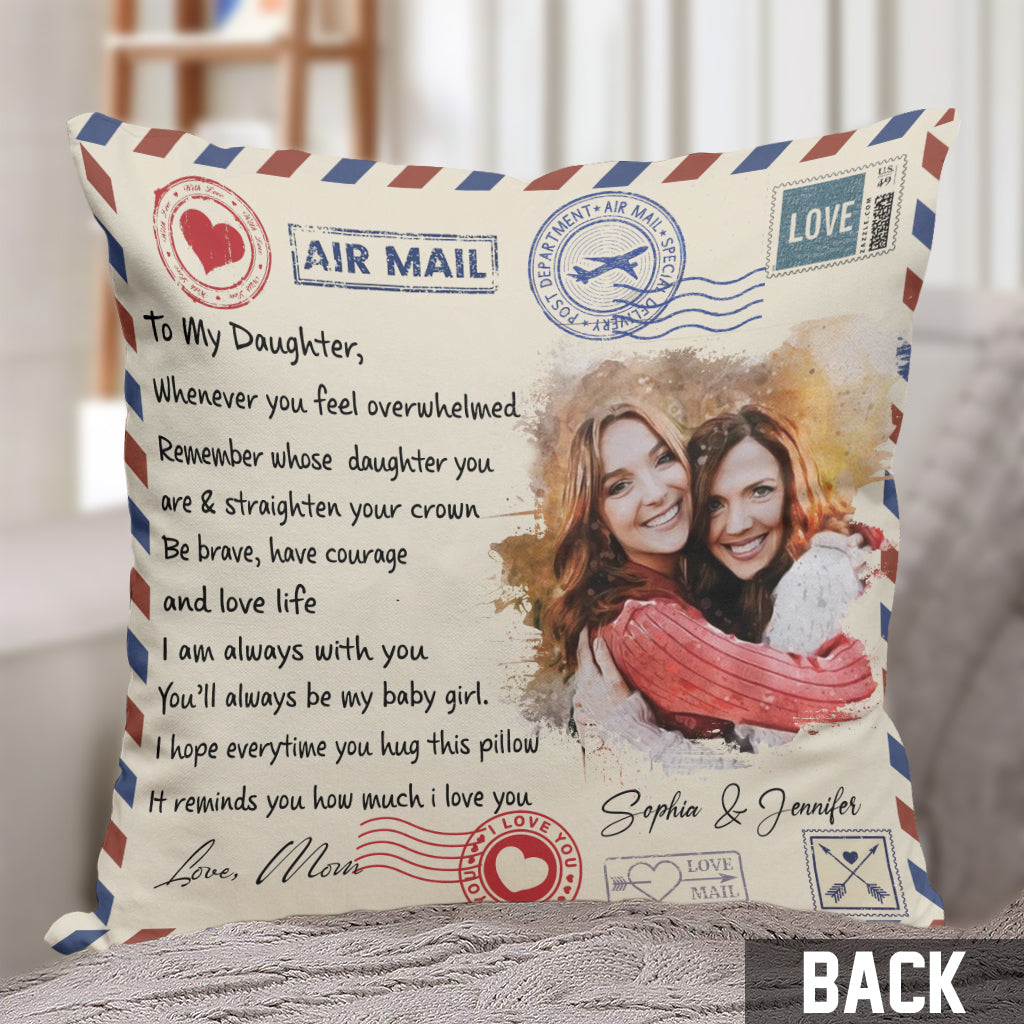 I Am Always With You - Personalized Daughter Throw Pillow