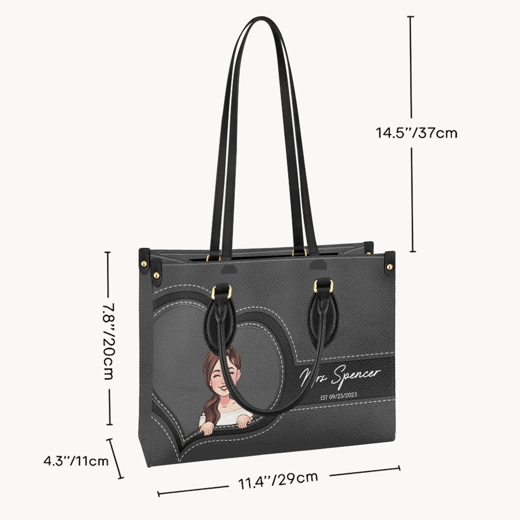 Cadeau de mariage pour la mariée - cadeau de mariage pour la mariée et les demoiselles d'honneur - Sac à main en cuir personnalisé