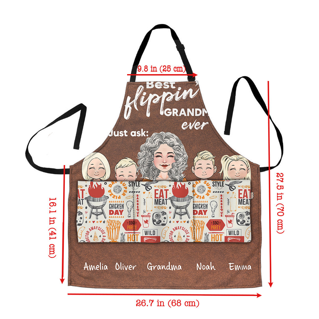 Meilleur papa du monde ! – Cadeau pour papa, grand-mère, grand-père, maman, oncle, tante – Tablier personnalisé