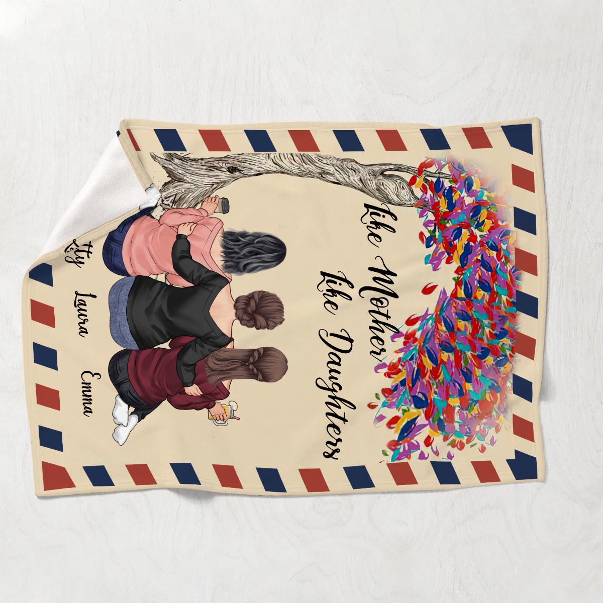 L'amour est éternel - Cadeau pour maman, fille - Couverture personnalisée