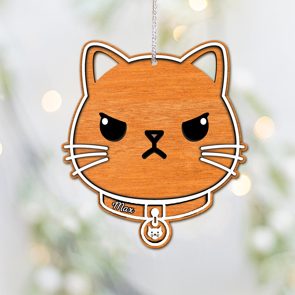 Noël Miaou - Ornement de Noël personnalisé pour chat