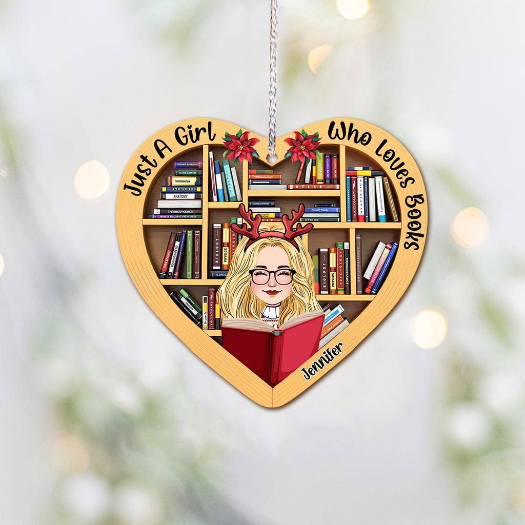 Juste une fille qui aime les livres - Ornement de livre personnalisé