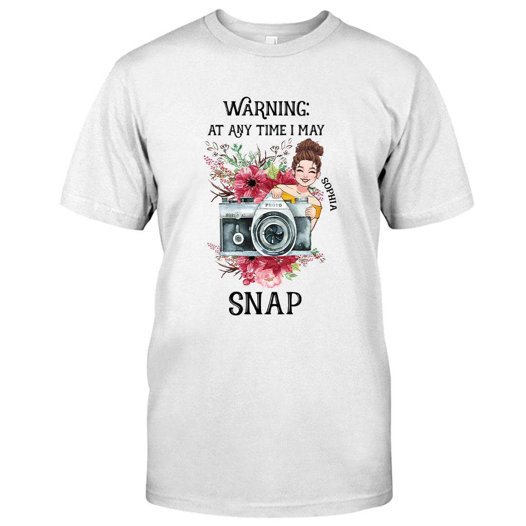 Je peux prendre des photos à tout moment - T-shirt et sweat à capuche personnalisés