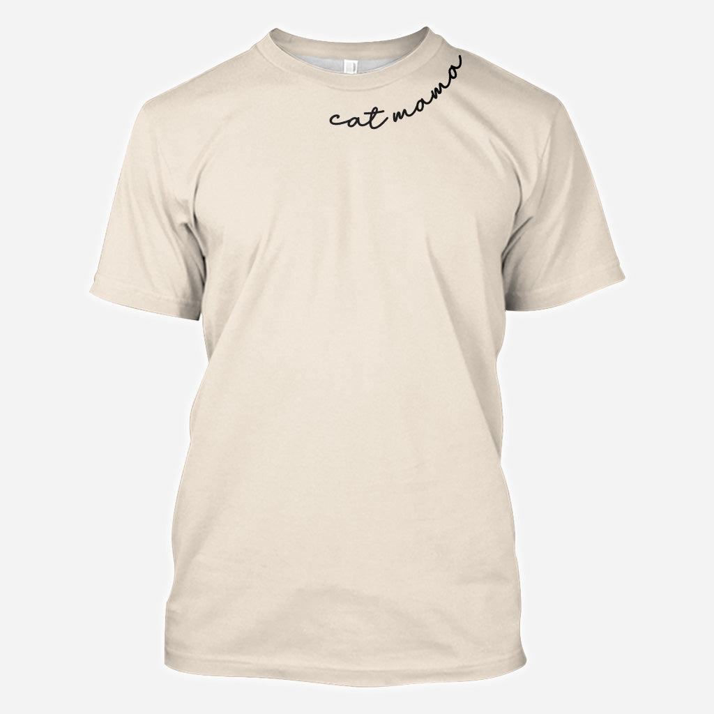 Maman Chat - T-shirt personnalisé avec motif chat