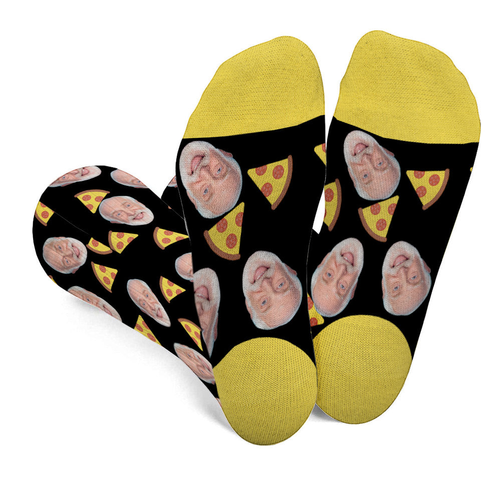 Funny Icon Pattern - Personalized Grandpa Socks