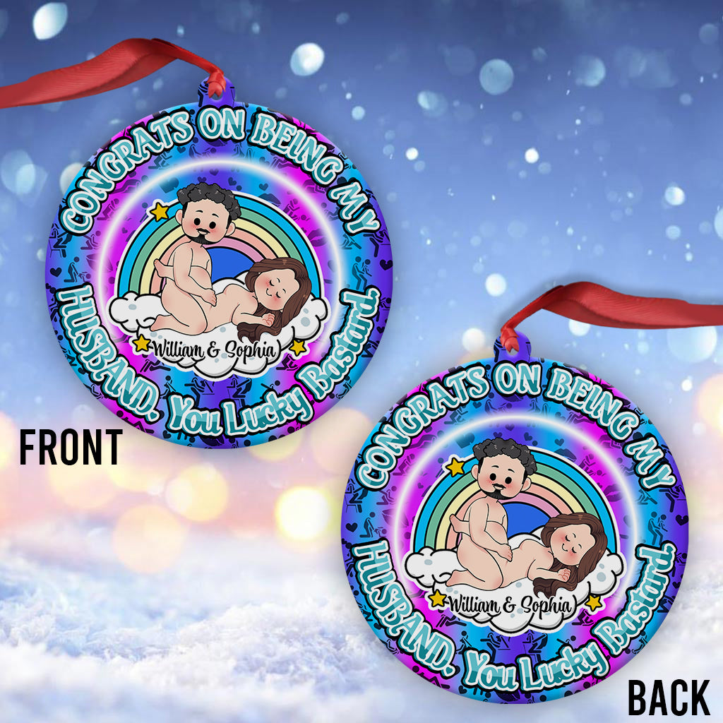 Congrats On Being My Husband - gift for boyfriend, girlfriend - Personalized Ornament