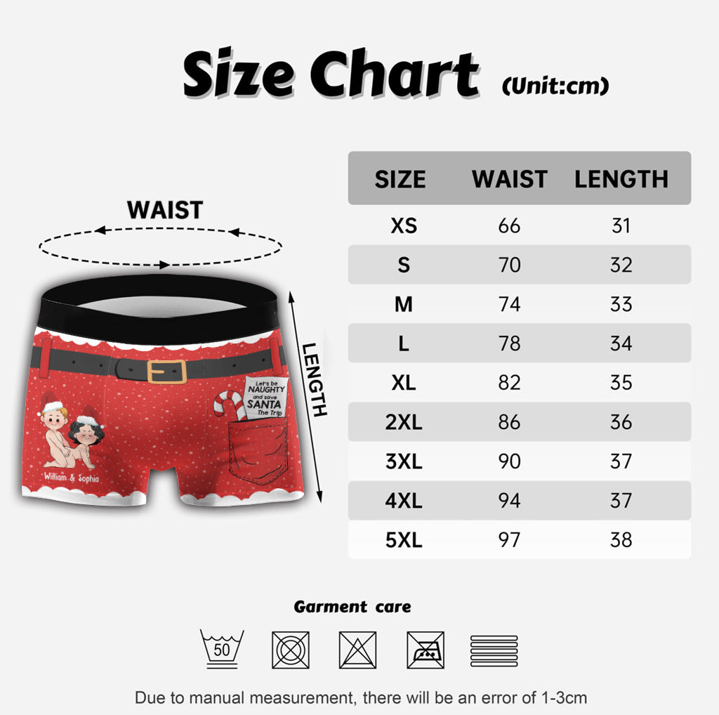 Soyons coquins - Boxers personnalisés pour couples d'hommes