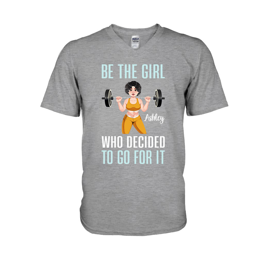 She Decided To Go For It - Personalized Fitness T-shirt And Hoodie