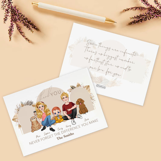 Thank You - Personalized Greeting Card