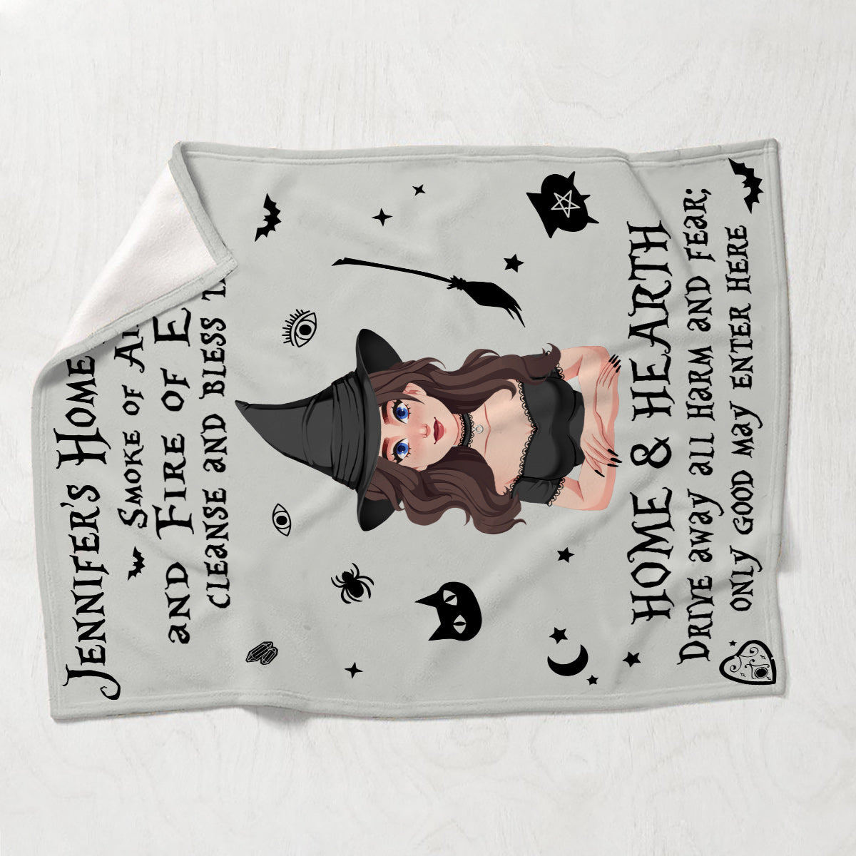 Bénédiction du foyer - Couverture de sorcière personnalisée