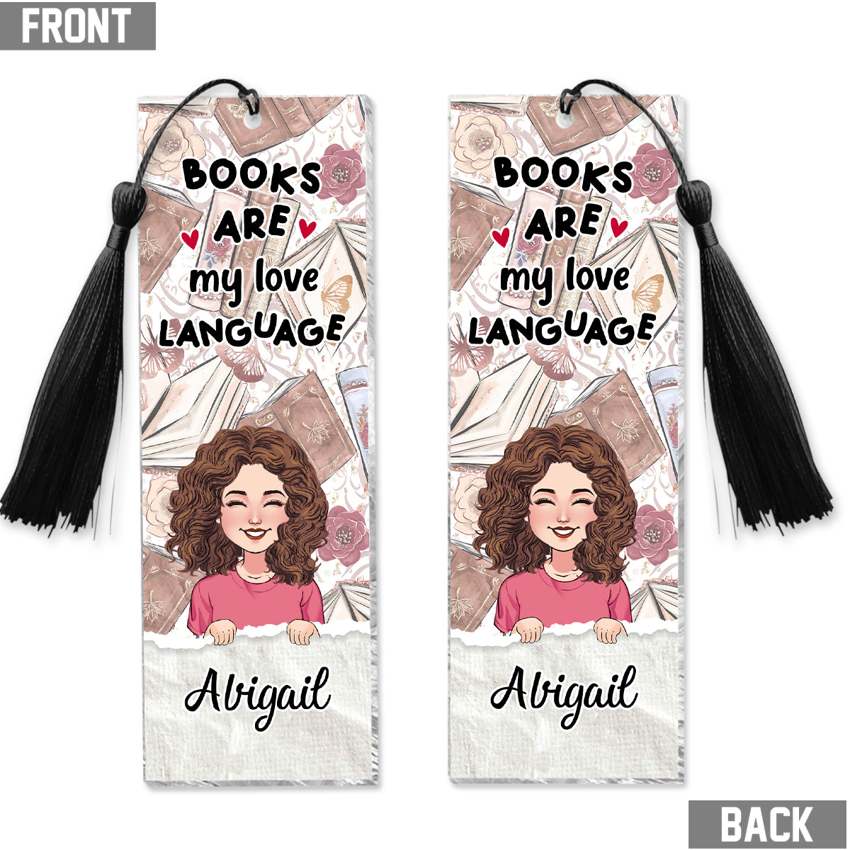 Booktrover - Marque-page personnalisé (Impression recto verso)