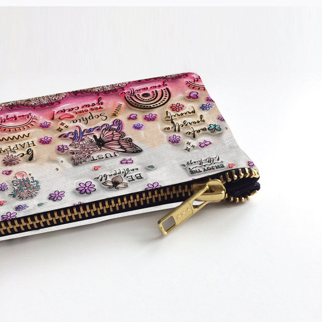 Pochette papillon personnalisée « Affirmations positives »