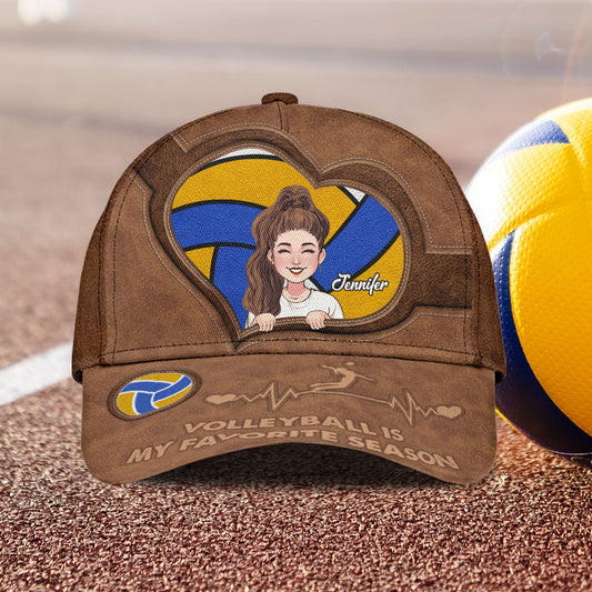 Le volley-ball est ma saison préférée - Casquette de volley-ball classique personnalisée