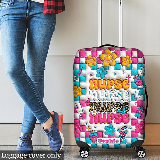 La vie d'infirmière - Cadeau pour maman, elle, épouse, petite amie, amie - Housse de valise personnalisée