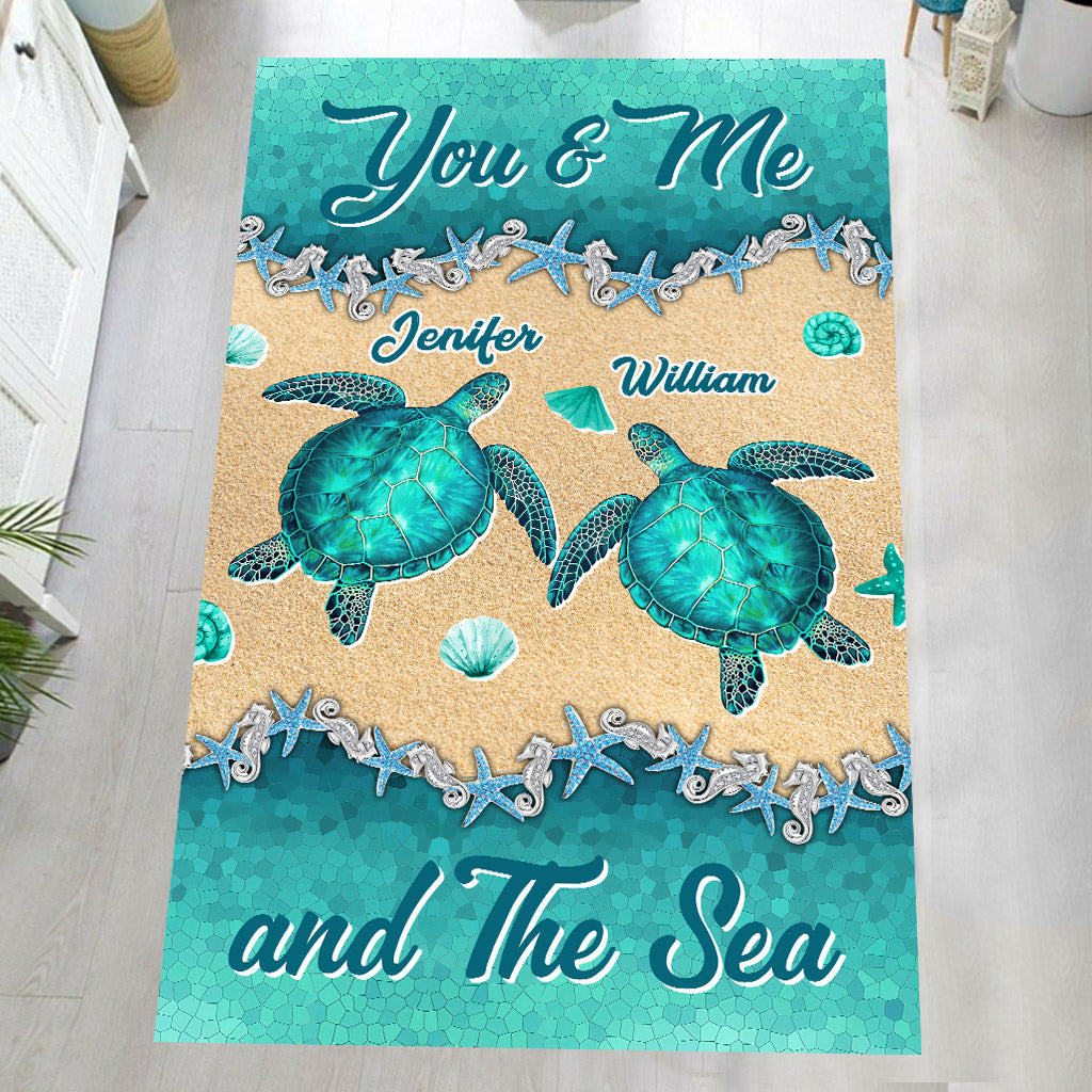 Salty Lil' Beach - Tapis tortue personnalisé