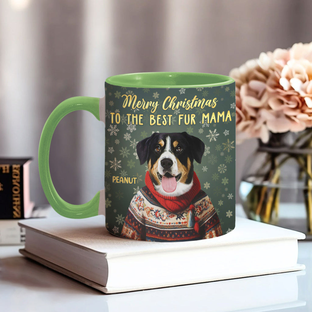 Portrait personnalisé de votre animal de compagnie pour Noël - Cadeau pour les amoureux des chiens et des chats - Mug décoratif personnalisé