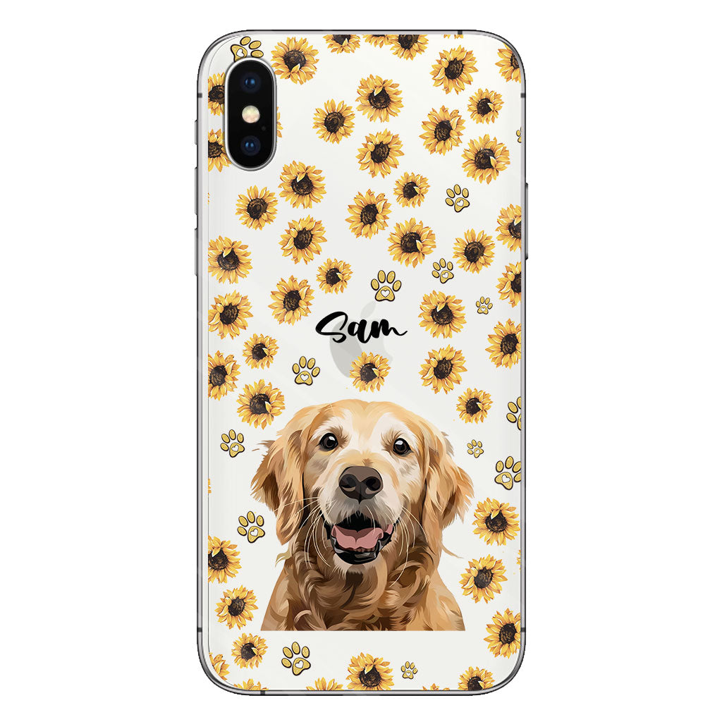 Tu es mon rayon de soleil - Coque de téléphone transparente personnalisée pour chien