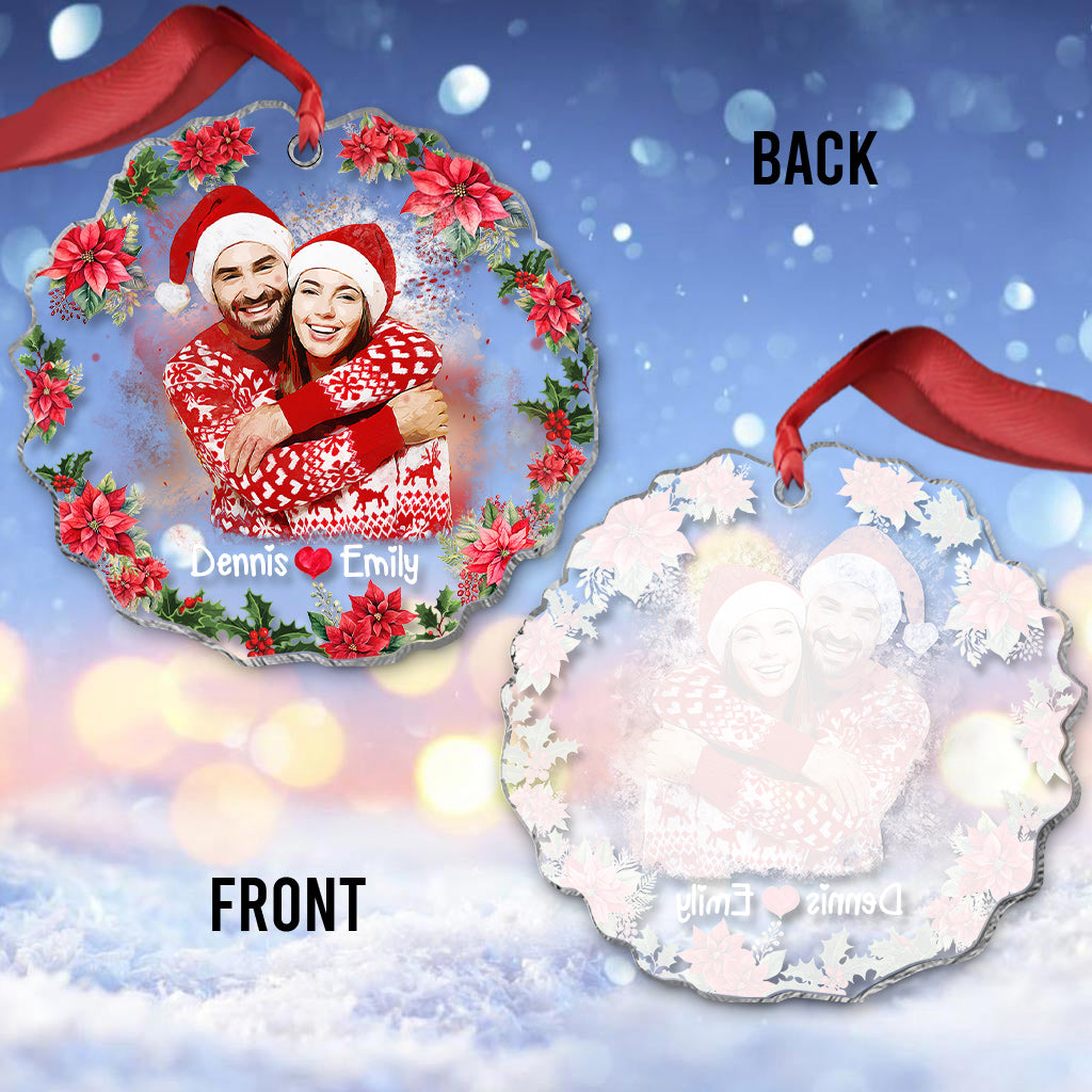 Personalized Watercolor Portraits - Personalized Couple Ornament