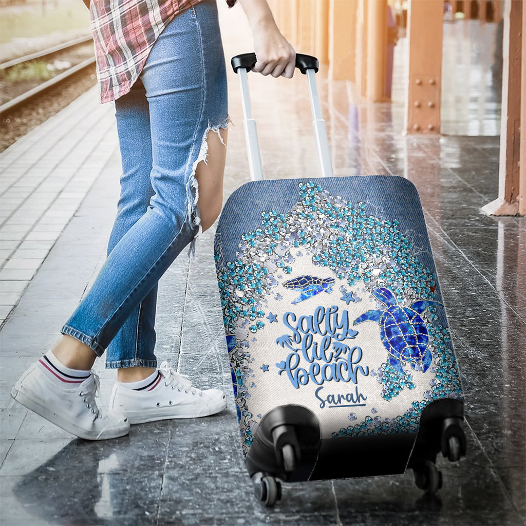 Housse de bagage personnalisée Turtle Bling - Tortue