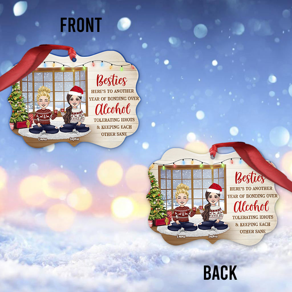 Meilleures amies qui se soutiennent mutuellement - Ornement personnalisé pour meilleures amies