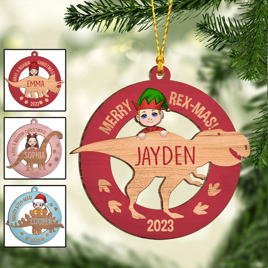 Bébé Dino - Ornement personnalisé pour enfant