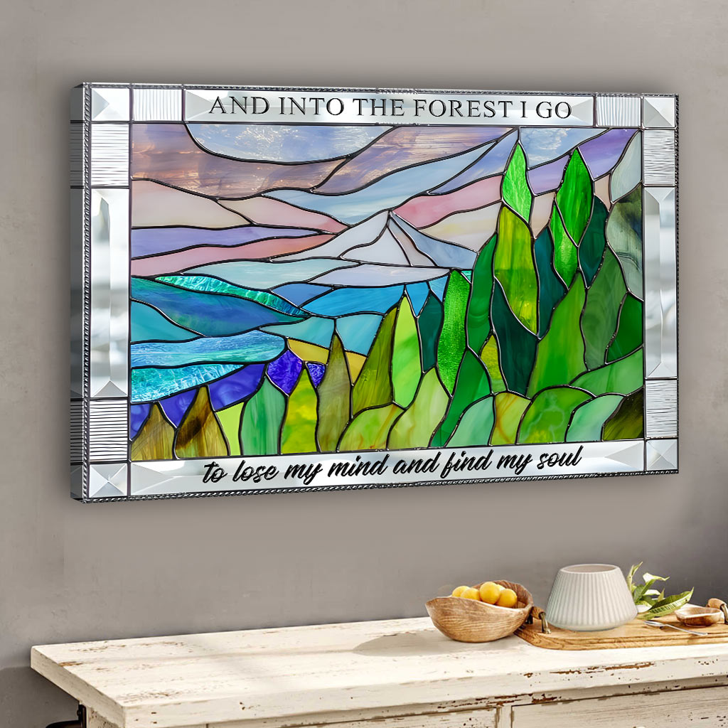 Et dans la forêt je pars en randonnée Toile et affiche