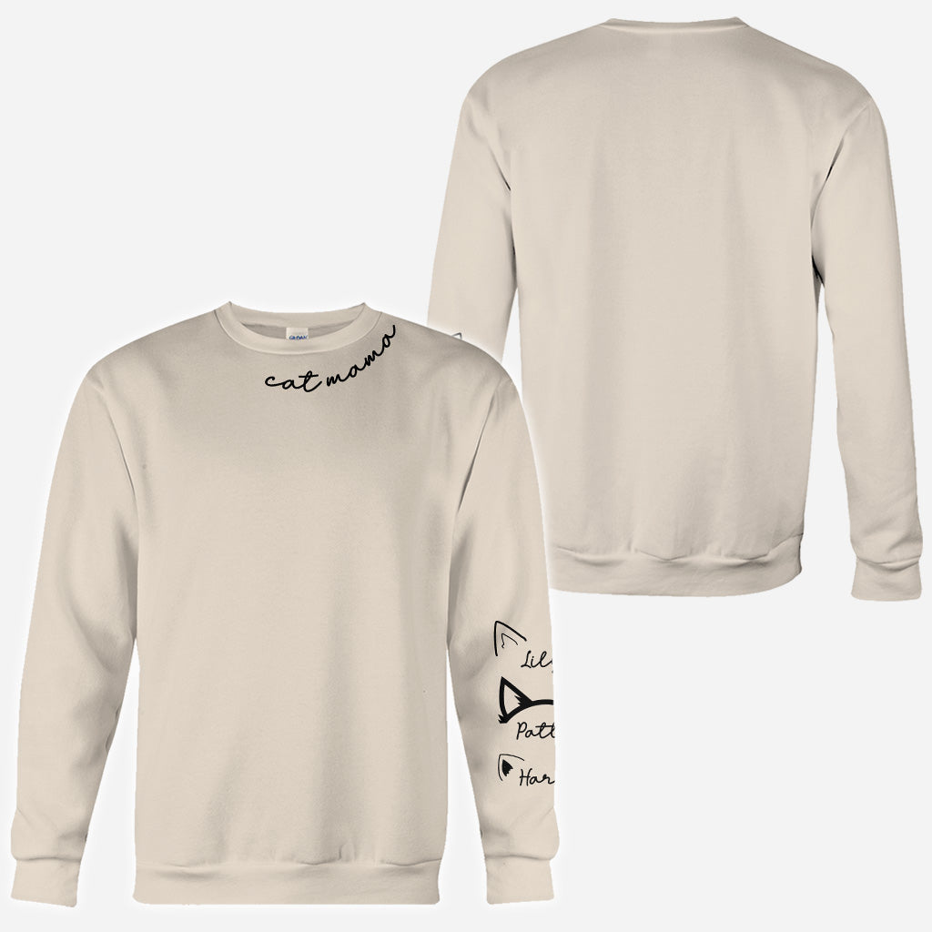 Maman Chat - T-shirt personnalisé avec motif chat